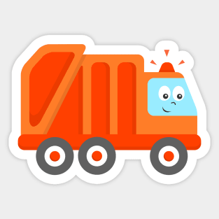 Truck of Garbage Collection Trash Vehicle Baby Toddler Kids Sticker